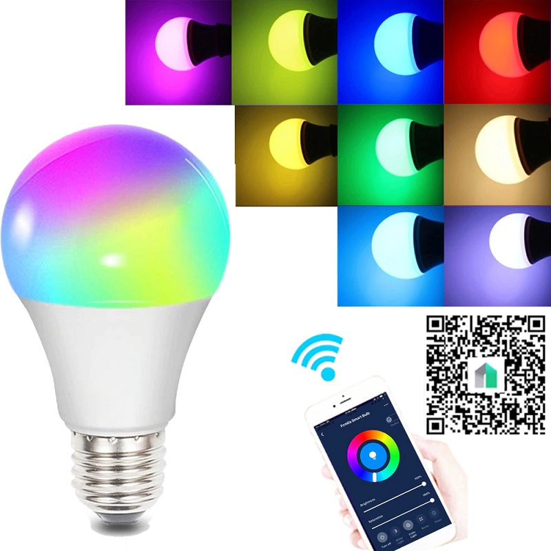 15W WiFi Smart Light Bulb  with Alexa/Google Home Automation