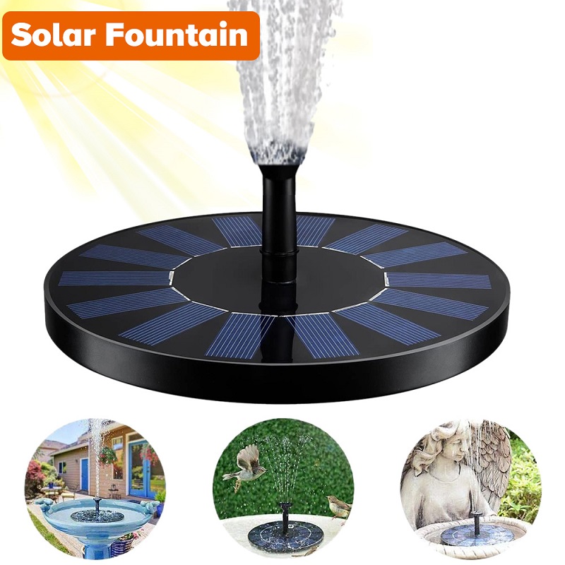 Solar Panel Powered Fountain Water Pump