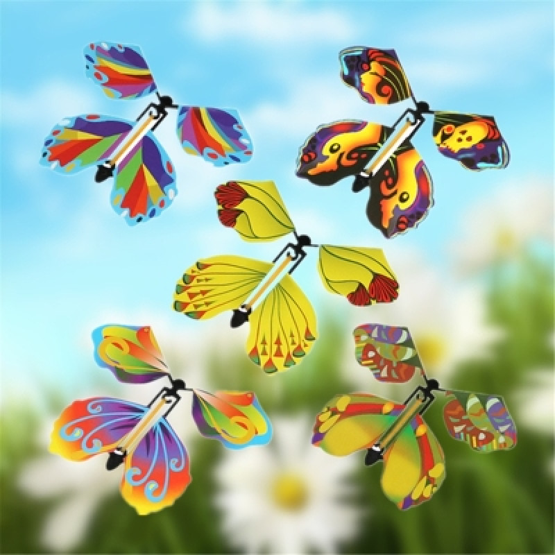 New Plastic Frame Flying Butterfly Magic Butterfly , Home Decoration Item